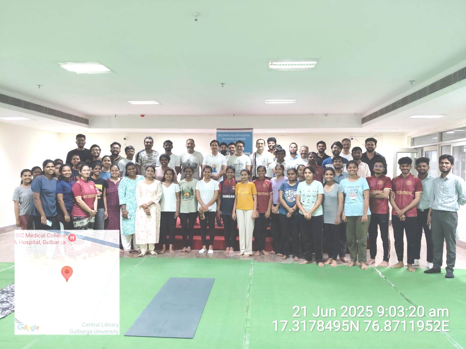 Celebration of International Day of Yoga-2025 at ESIC Dental College & Hospital Kalaburagi